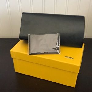 Fendi Sunglasses case with box and cleaning cloth